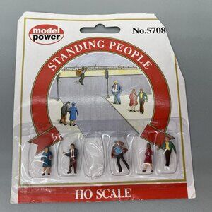 Model Power Standing People Railway Figures HO Scale 5708